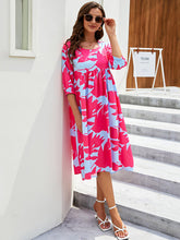 Gown Printing Round Loose Woven for Neck Women InsStreet